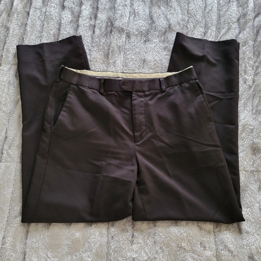 3/$15 Bundle Men's Black Size 34x32 Dress Pants From Croft & Barrow